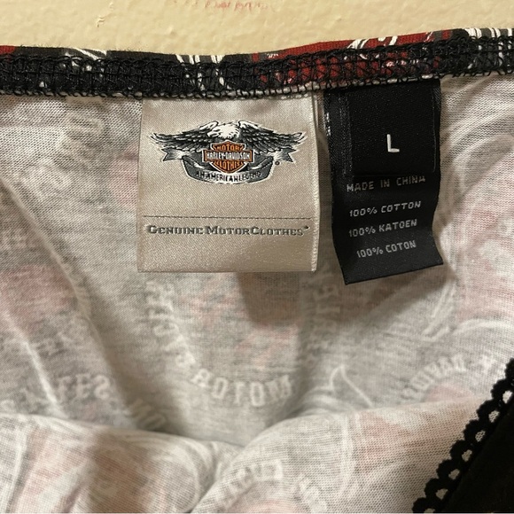 Harley-Davidson Women's Black and Red Camisole - Picture 3 of 3